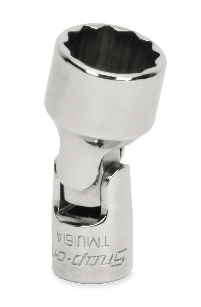 TMU161ASnap-Onمقبس عالمي ضحل SAE بـ 12 نقطة بحجم 1/2" مع محرك 1/4" نظام Flank Drive®