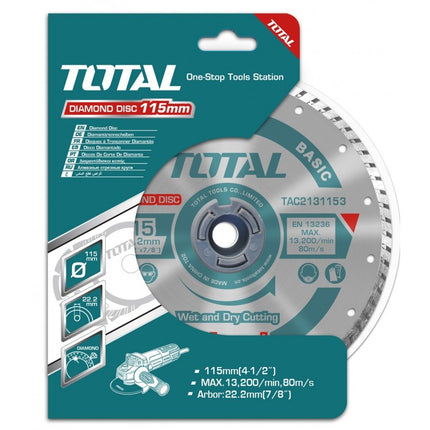 TAC2132303Total Toolsدسك قص الأحجار مسكر 9إنش | 230×22.2مم من توتال