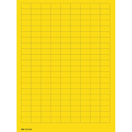 Blank WriteOn Labels on sheets  Yellow without border