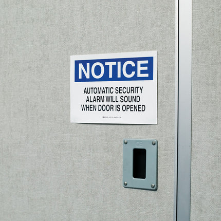 BBP85 PrePrinted ANSI NOTICE Indoor Outdoor Vinyl Labels