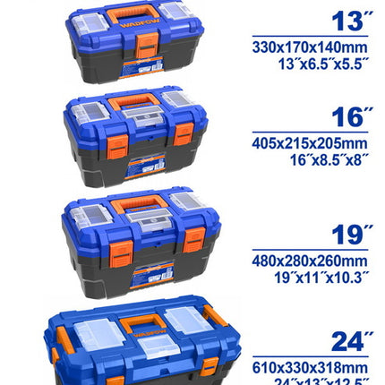 WTB2104Wadfow مجموعة 4 صناديق أدوات بلاستيكية من WADFOW