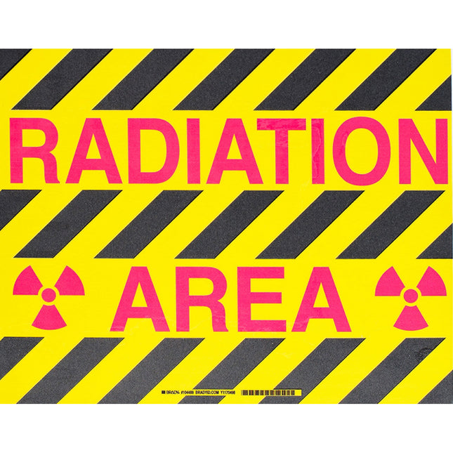 ToughStripe RADIATION AREA Floor Sign