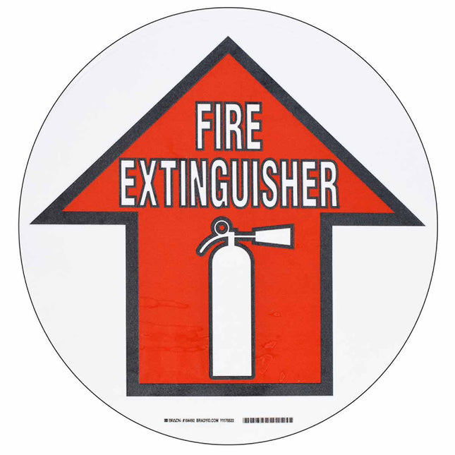 ToughStripe FIRE EXTINGUISHER Floor Sign
