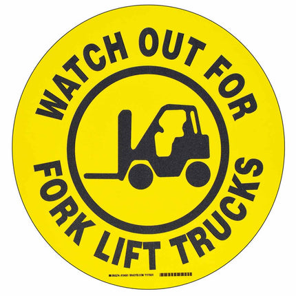 ToughStripe WATCH OUT FOR FORKLIFT TRUCKS Floor Sign