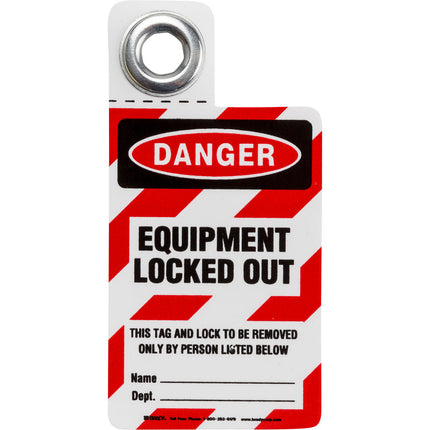 Equipment Locked Out Tag