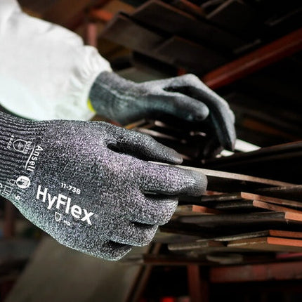 11-738Ansellقفازات HyFlex 11-738 مقاومة للقطع ومتينة