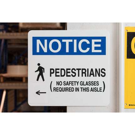 BBP85 PrePrinted ANSI NOTICE Indoor Outdoor Vinyl Labels