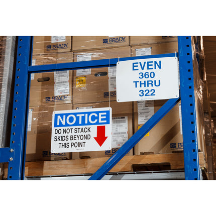 BBP85 General Purpose PrePrinted ANSI NOTICE Vinyl Labels