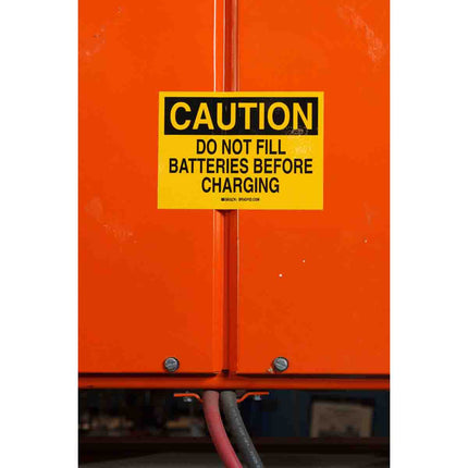 BBP85 PrePrinted OSHA CAUTION Indoor Outdoor Vinyl Labels