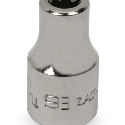 TLE60ASnap-Onمقبس TORX E6 ضحل بمحرك 1/4 بوصة كروم TLE60A