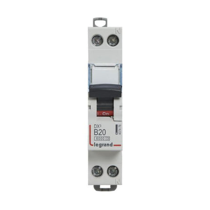 407476Legrandقاطع الدائرة الكهربائية Legrand DX3 بقطب واحد محايد 20A منحنى B 6kA