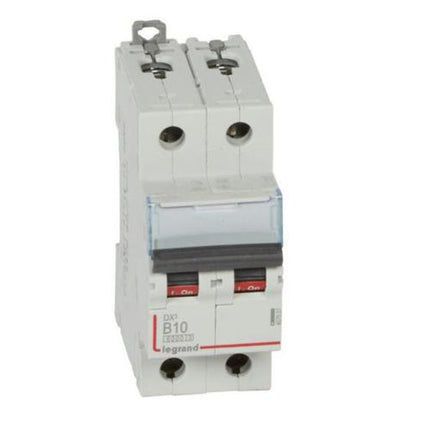 407507Legrandقاطع دورة ليجراند DX3 ثنائي القطب 10A منحنى B 6kA