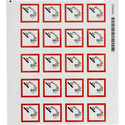 GHS Symbol  GH05  Corrosive