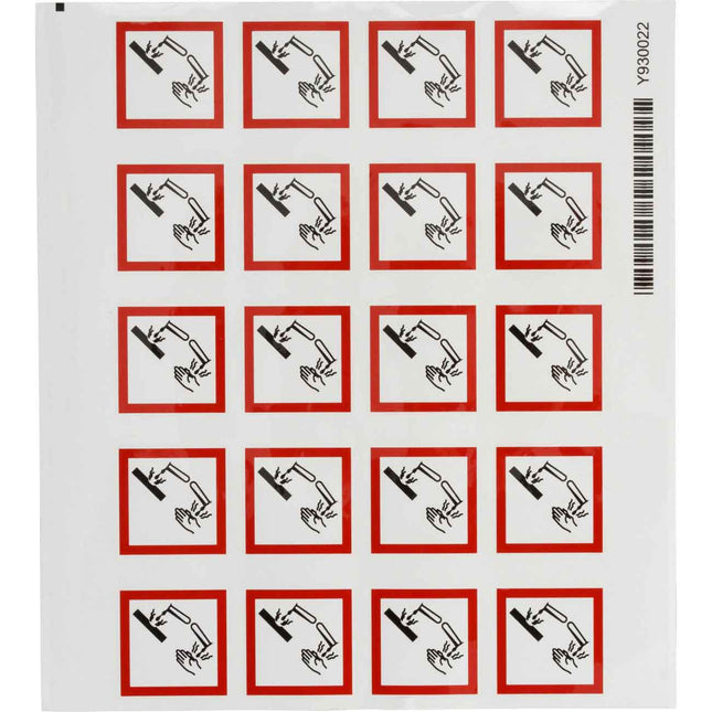 GHS Symbol  GH05  Corrosive