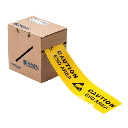 ToughStripe CAUTION ESD AREA Floor Tape