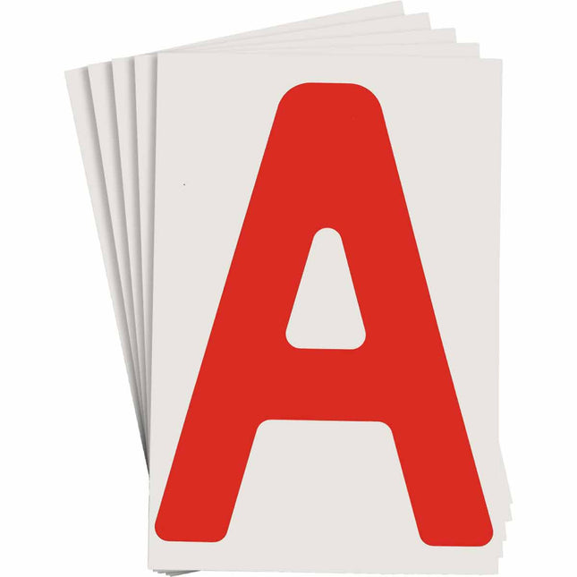 ToughStripe Red Number and Letter Labels