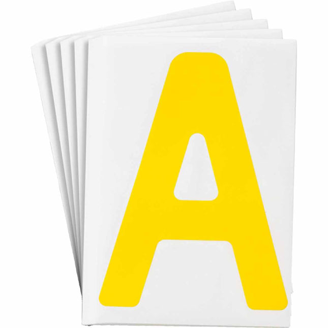 ToughStripe Yellow Number and Letter Labels