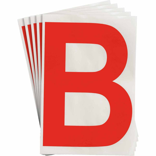 ToughStripe Red Number and Letter Labels