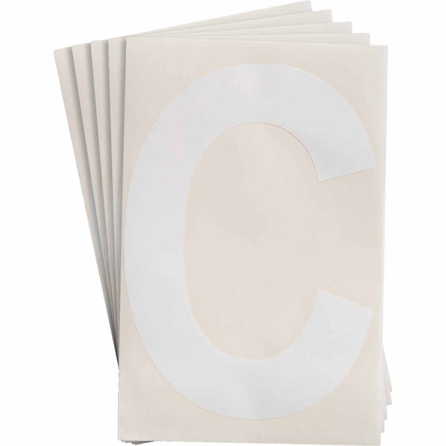 ToughStripe White Number and Letter Labels