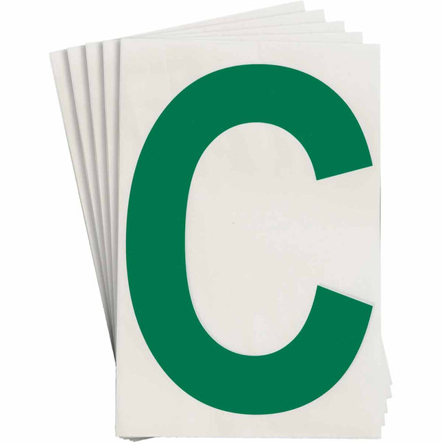 ToughStripe Green Number and Letter Labels