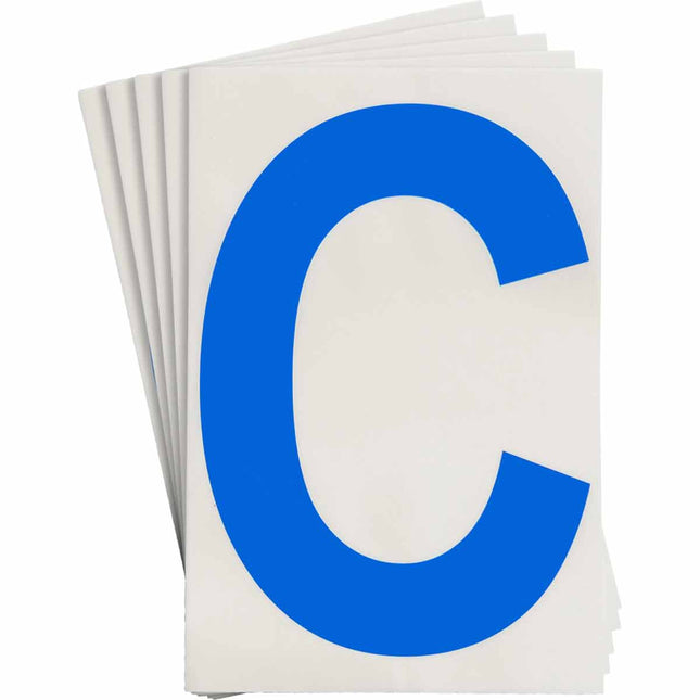 ToughStripe Blue Number and Letter  Labels