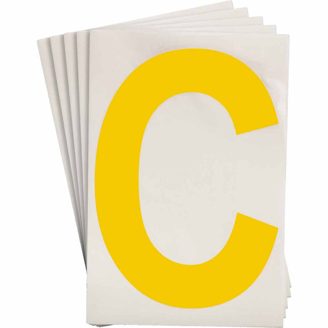 ToughStripe Yellow Number and Letter Labels
