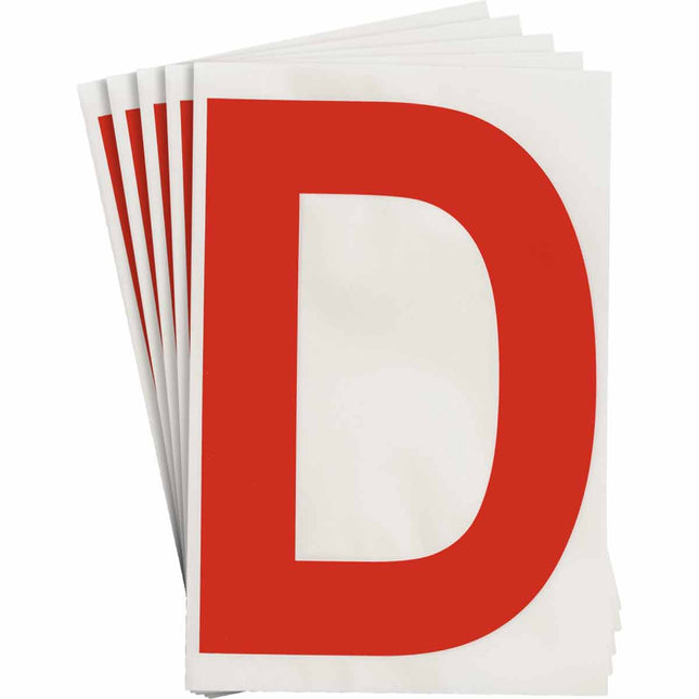 ToughStripe Red Number and Letter Labels