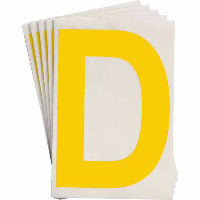 ToughStripe Yellow Number and Letter Labels
