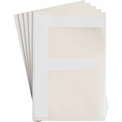 ToughStripe White Number and Letter Labels
