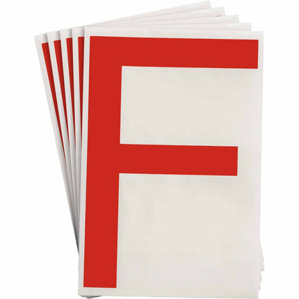 ToughStripe Red Number and Letter Labels