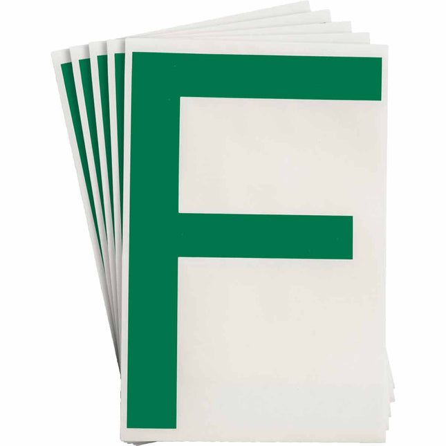 ToughStripe Green Number and Letter Labels