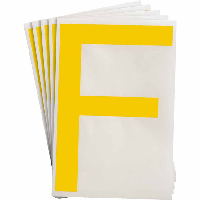 ToughStripe Yellow Number and Letter Labels