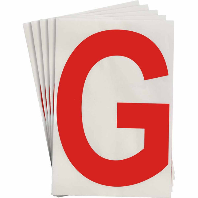 ToughStripe Red Number and Letter Labels
