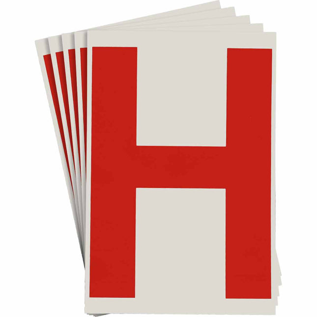 ToughStripe Red Number and Letter Labels
