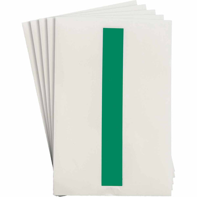 ToughStripe Green Number and Letter Labels