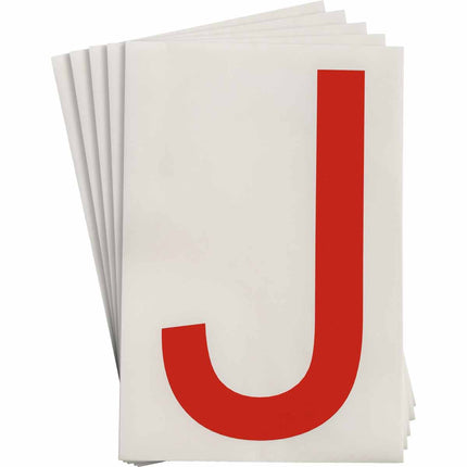 ToughStripe Red Number and Letter Labels