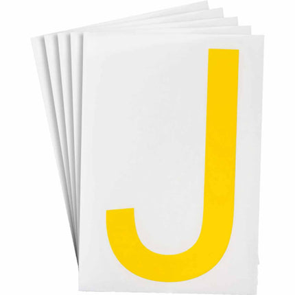 ToughStripe Yellow Number and Letter Labels