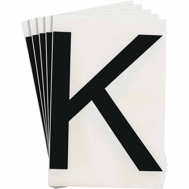 ToughStripe Black Number and Letter Labels