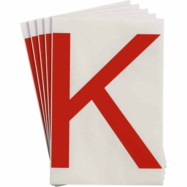 ToughStripe Red Number and Letter Labels