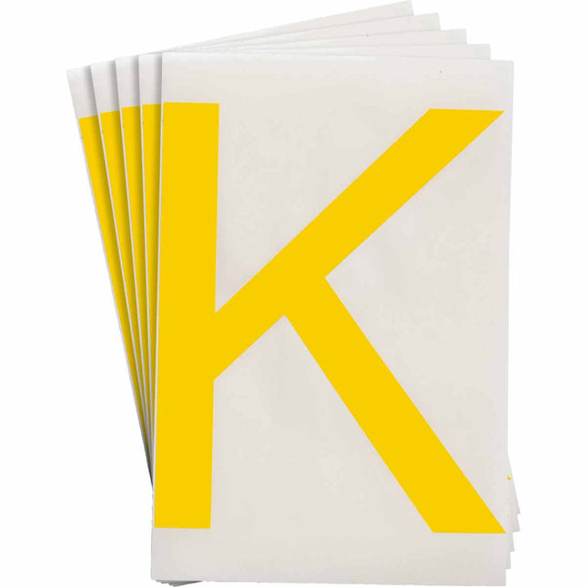 ToughStripe Yellow Number and Letter Labels