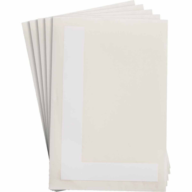 ToughStripe White Number and Letter Labels