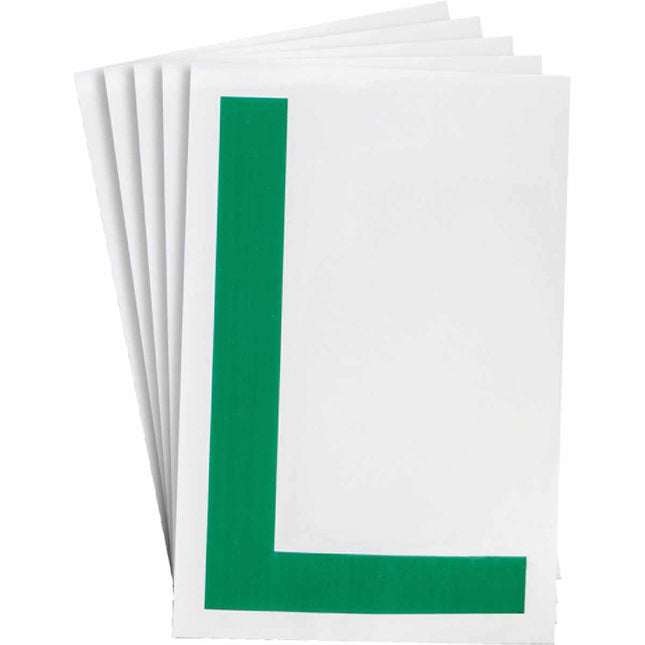 ToughStripe Green Number and Letter Labels