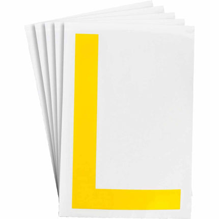 ToughStripe Yellow Number and Letter Labels
