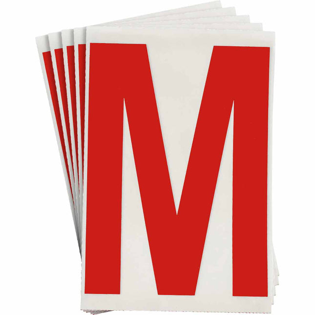 ToughStripe Red Number and Letter Labels