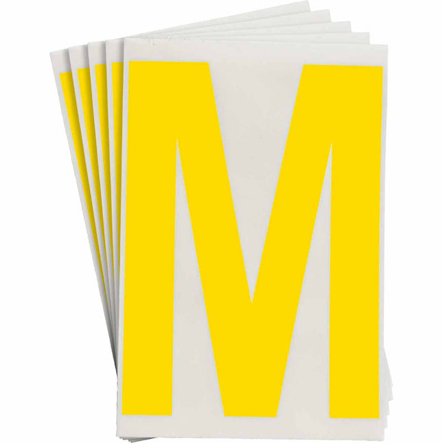 ToughStripe Yellow Number and Letter Labels