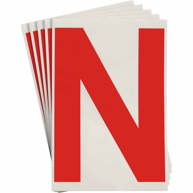 ToughStripe Red Number and Letter Labels
