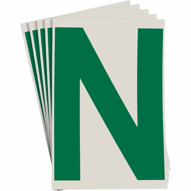 ToughStripe Green Number and Letter Labels