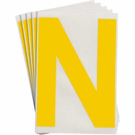 ToughStripe Yellow Number and Letter Labels