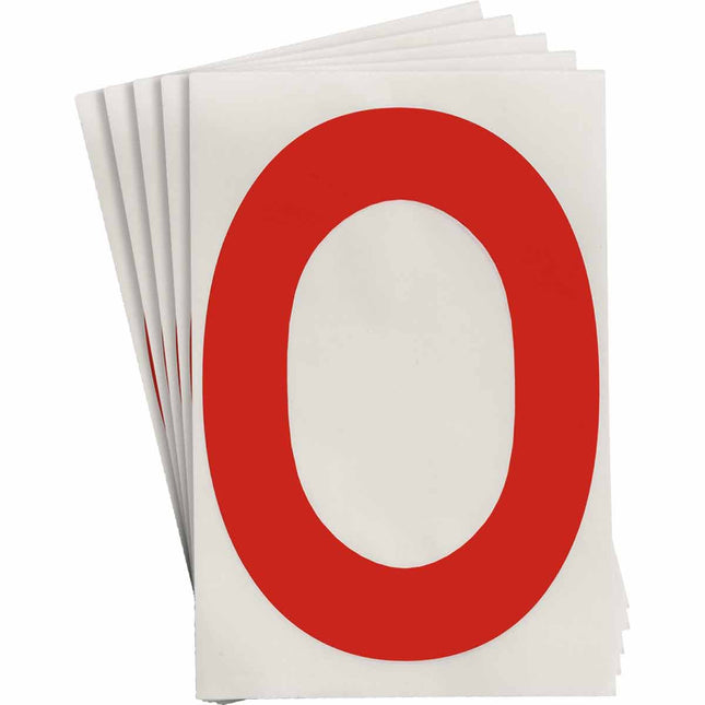 ToughStripe Red Number and Letter Labels