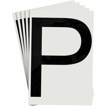 ToughStripe Black Number and Letter Labels